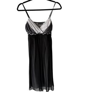 Ruby Rox Y2k Dress Whimsigoth Medium Black Ombre Chiffon Empire Waist Party